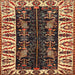 Square Traditional Metallic Gold Persian Rug, tr977