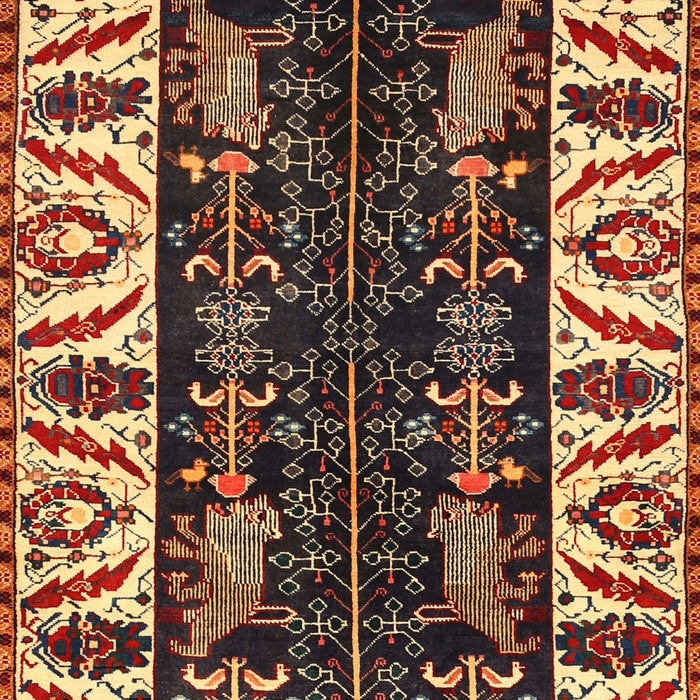 Machine Washable Traditional Metallic Gold Rug, wshtr977