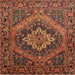 Square Traditional Red Persian Rug, tr97
