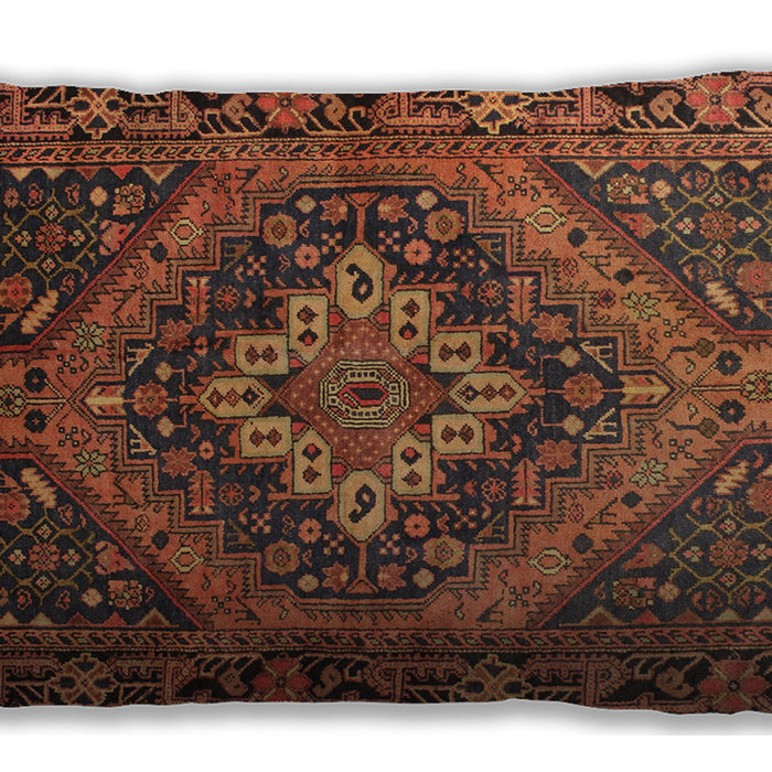 Traditional Classic Rectangular Vermilion Red Lumbar Throw Pillow, 13 inch by 19 inch, lbtr97