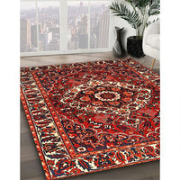 Traditional Dark Almond Brown Persian Rug, tr980
