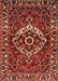 Machine Washable Traditional Dark Almond Brown Rug, wshtr980