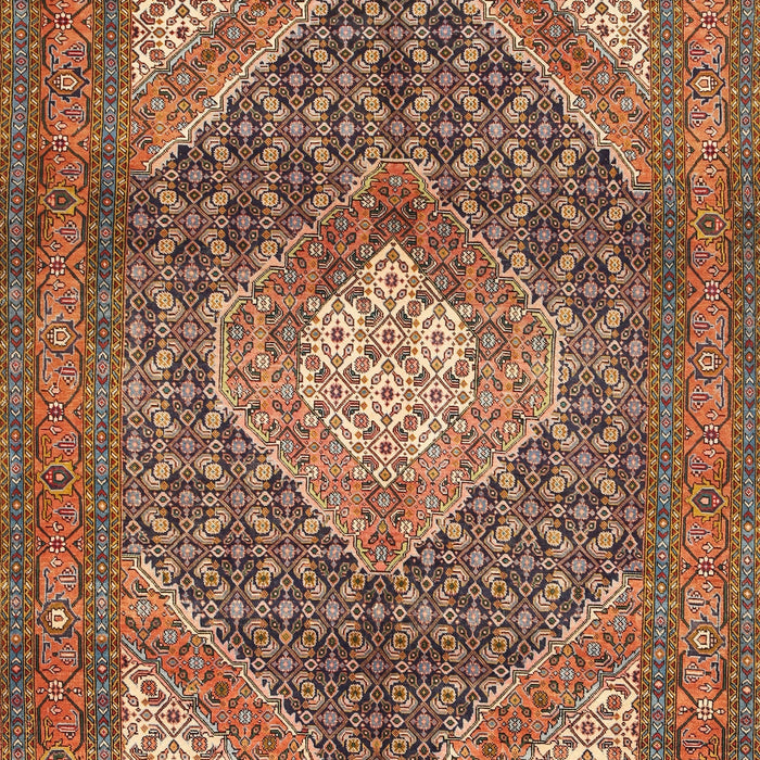 Traditional Saffron Red Persian Rug, tr981