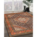 Machine Washable Traditional Saffron Red Rug in a Family Room, wshtr981