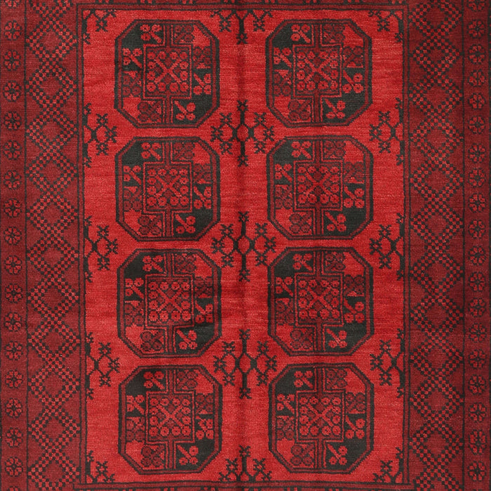 Traditional Saffron Red Persian Rug, tr982