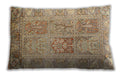 Traditional Classic Rectangular Brown Gold Lumbar Throw Pillow, 13 inch by 19 inch, lbtr983