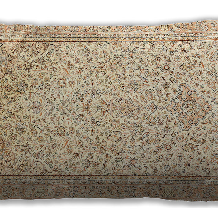 Traditional Classic Rectangular Khaki Gold Lumbar Throw Pillow, 13 inch by 19 inch, lbtr984