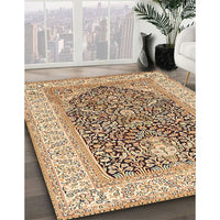 Traditional Sienna Brown Animal Rug, tr987