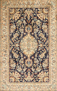 Machine Washable Traditional Chestnut Brown Rug, wshtr988