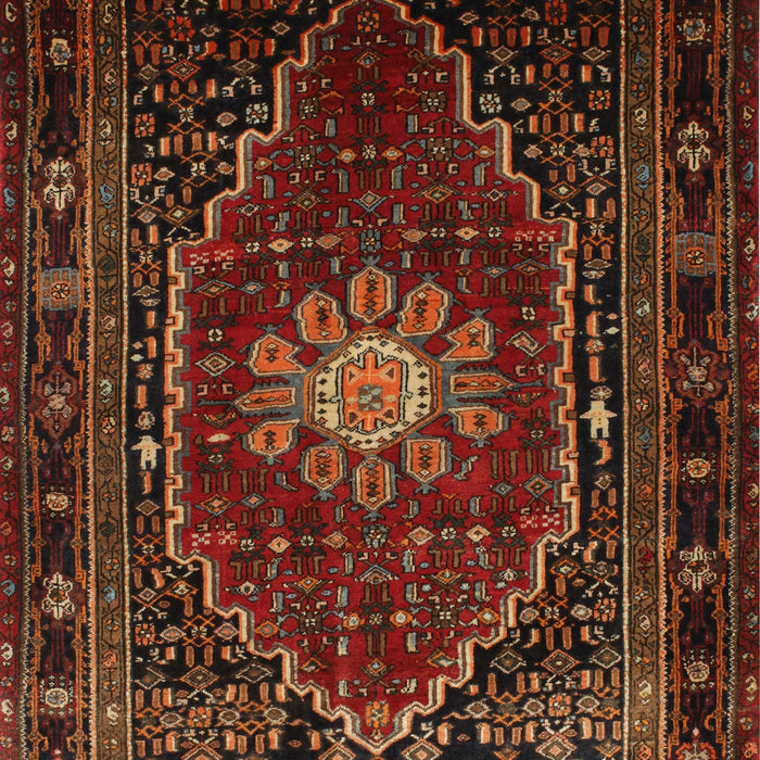 Traditional Saddle Brown Persian Rug, tr98
