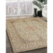 Traditional Brown Persian Rug in Family Room, tr990
