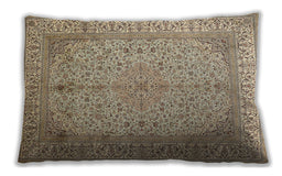 Traditional Classic Rectangular Brown Lumbar Throw Pillow, 13 inch by 19 inch, lbtr990
