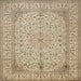Square Traditional Brown Persian Rug, tr990
