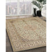Machine Washable Traditional Brown Rug in a Family Room, wshtr990