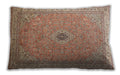 Traditional Classic Rectangular Brown Lumbar Throw Pillow, 13 inch by 19 inch, lbtr991