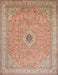 Machine Washable Traditional Brown Rug, wshtr991