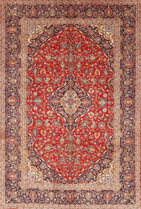 Machine Washable Traditional Red Rug, wshtr993