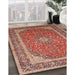 Traditional Red Persian Rug in Family Room, tr993