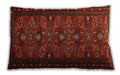 Traditional Classic Rectangular Brown Red Lumbar Throw Pillow, 13 inch by 19 inch, lbtr994