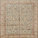 Round Machine Washable Traditional Brown Rug, wshtr995