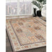 Traditional Brown Persian Rug in Family Room, tr996