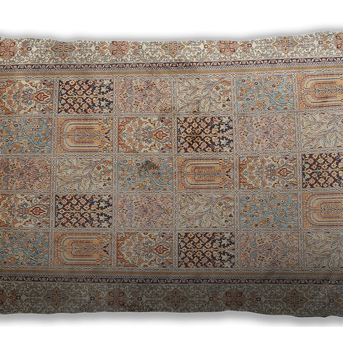 Traditional Classic Rectangular Brown Lumbar Throw Pillow, 13 inch by 19 inch, lbtr996