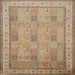 Round Machine Washable Traditional Sienna Brown Rug, wshtr998