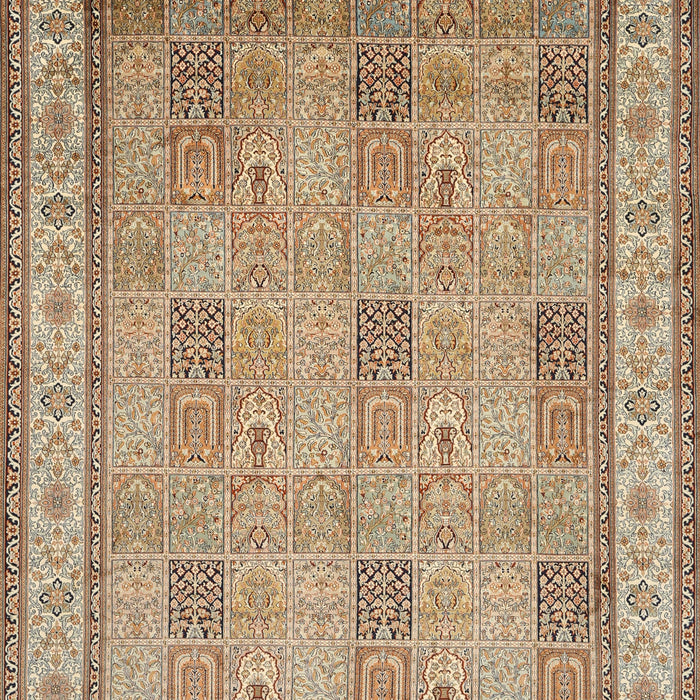 Machine Washable Traditional Sienna Brown Rug, wshtr998