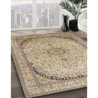 Traditional Brown Medallion Rug, tr999