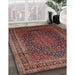 Machine Washable Traditional Saffron Red Rug in a Family Room, wshtr99