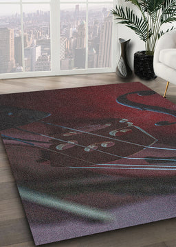 Ahgly Company Indoor Rectangle Music Cello Area Rugs, 4' x 6'