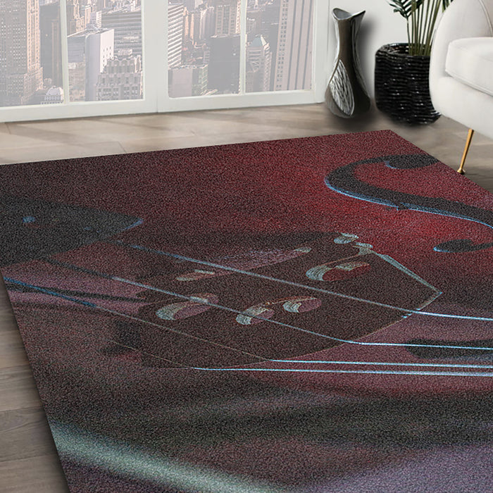 Ahgly Company Indoor Rectangle Music Cello Area Rugs, 4' x 6'