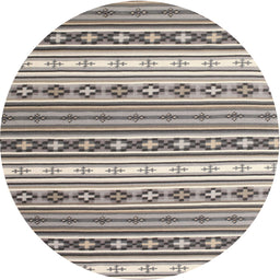 Round Contemporary Rose Pink Modern Rug, con1000