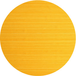 Round Machine Washable Contemporary Deep Yellow Rug, wshcon1002
