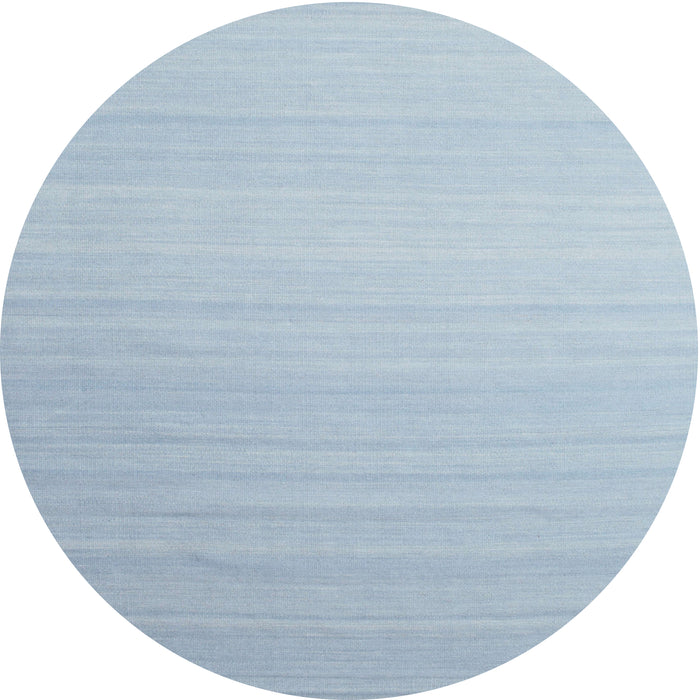 Round Contemporary Jeans Blue Modern Rug, con1003