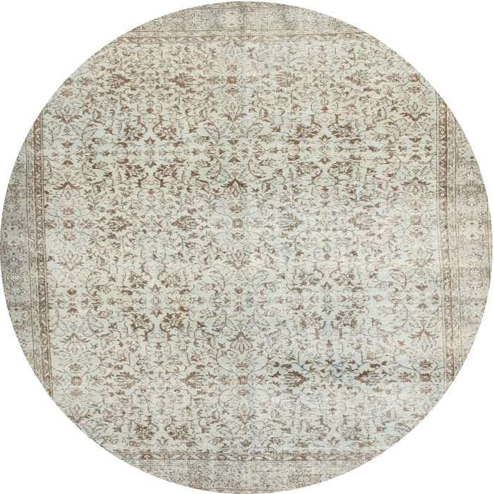 Round Machine Washable Contemporary Camel Brown Rug, wshcon1023