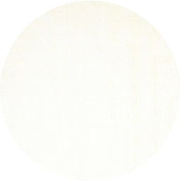 Round Machine Washable Contemporary Ivory White Rug, wshcon1024