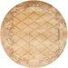 Round Contemporary Orange Modern Rug, con1036