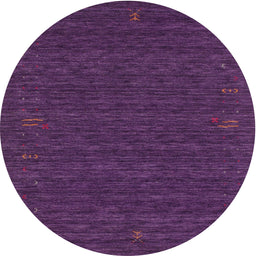 Round Contemporary Bright Purple Modern Rug, con1072