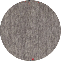 Round Machine Washable Contemporary Sandstone Brown Rug, wshcon1076