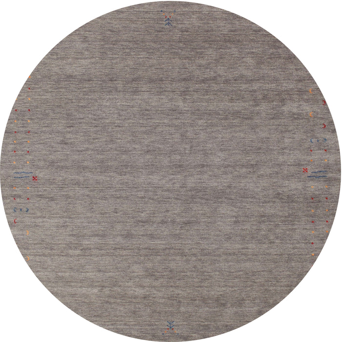 Round Machine Washable Contemporary Army Brown Rug, wshcon1083