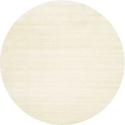 Round Machine Washable Contemporary Blanched Almond Beige Rug, wshcon108
