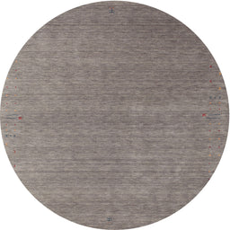 Round Contemporary Army Brown Modern Rug, con1090