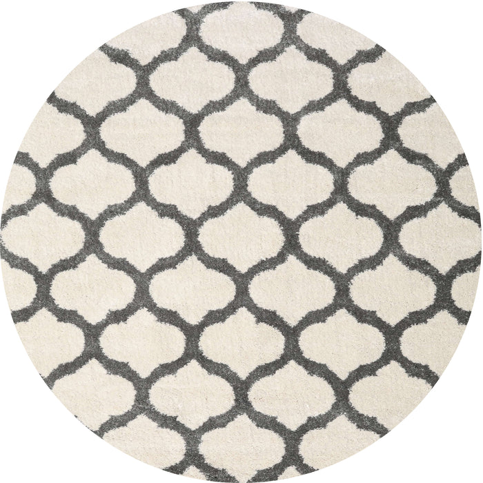 Round Machine Washable Contemporary Gold Rug, wshcon1109