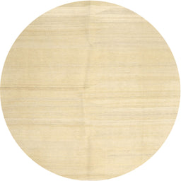 Round Machine Washable Contemporary Brown Gold Rug, wshcon1137