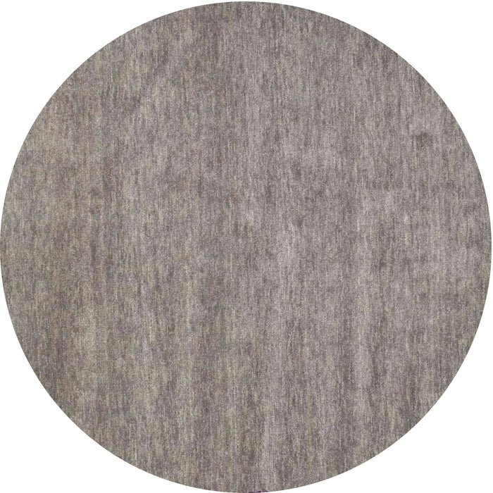 Round Machine Washable Contemporary Army Brown Rug, wshcon1138