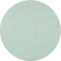 Round Machine Washable Contemporary Magic Mint Green Rug, wshcon1139