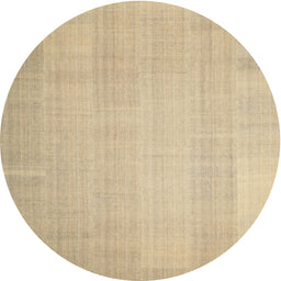 Round Contemporary Brown Gold Solid Rug, con1158