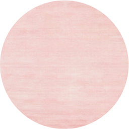 Round Contemporary Light Red Pink Modern Rug, con116