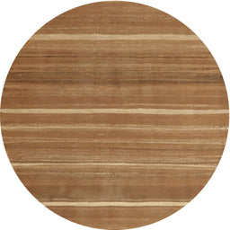 Round Machine Washable Contemporary Sedona Brown Rug, wshcon1175